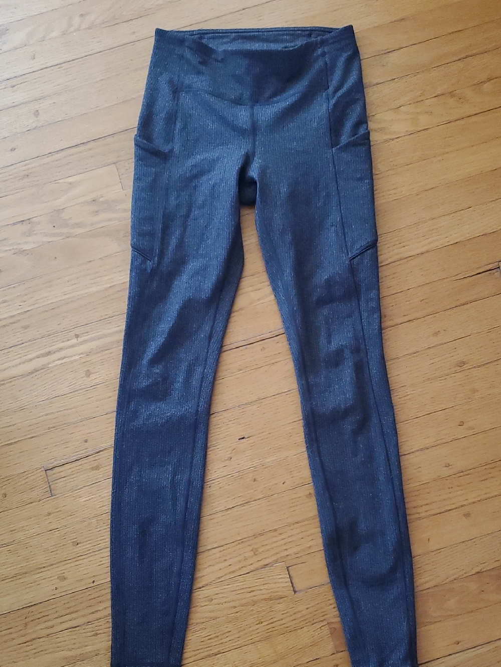lululemon athletica Black Ribbed Track Joggers